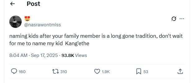 Post nasrawontmiss naming kids after your family member is a long gone tradition