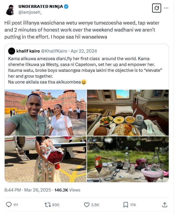 Underrated ninja iamjoseh _ hii post ilifanya wasichana wetu wenye tumezoesha we