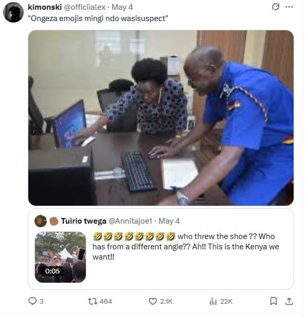 Kimonski officiialex may 4 ongeza emojis mingi ndo wasisuspect tuirio twega anni
