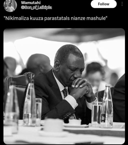 Wamutahi sonof llafkipia follow nikimaliza kuuza parastatals nianze mashule