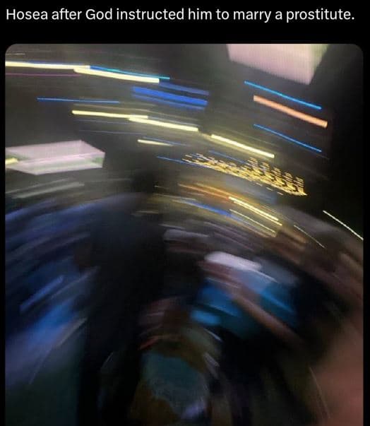 Hosea after god instructed him to marry prostitute_