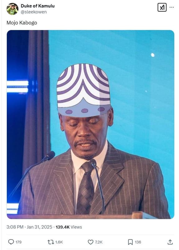 Duke of kamulu sleekowen mojo kabogo 3.08 pm jan 31, 139.4k views o 179 t2 16k 7