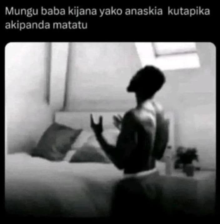 Mungu baba kijana yako anaskia kutapika akipanda matatu