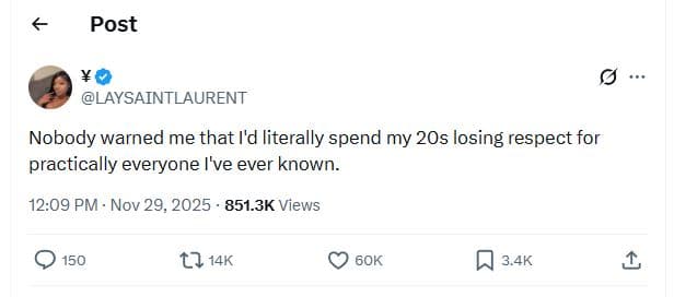 Post laysaintlaurent nobody warned me that i'd literally spend my 2os losing res