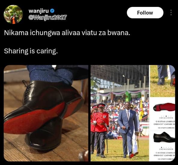 Wanjiru wanjinu2027 follow nikama ichungwa alivaa viatu za bwana. sharing is car