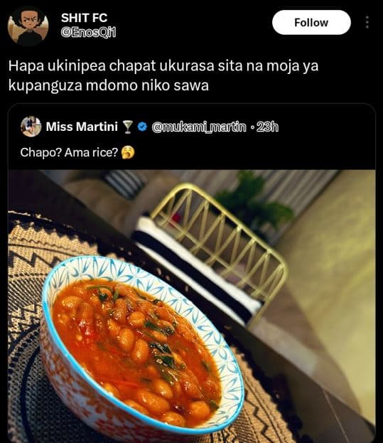 Shit fc enoson follow hapa ukinipea chapat ukurasa sita na moja ya kupanguza mdo