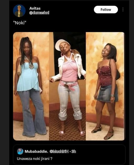 Avitas dunashn follow noki mubabaddie. mughidh '3h unaweza noki jirani