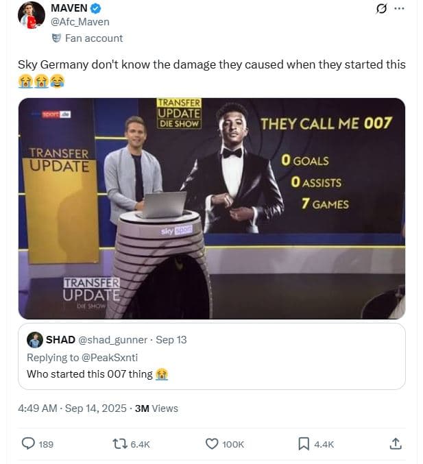 Maven afc_maven fan account sky germany don't know the damage they caused when t