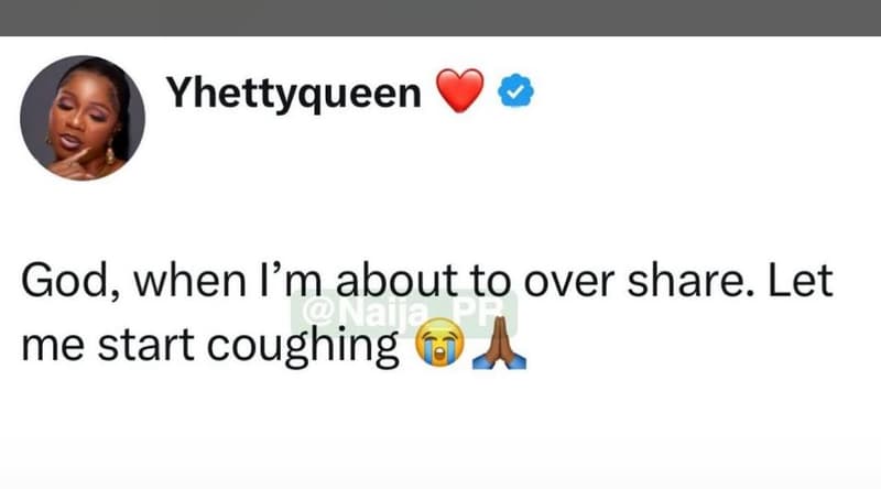 Yhettyqueen god, when lm about to over share. let n pu me start coughing