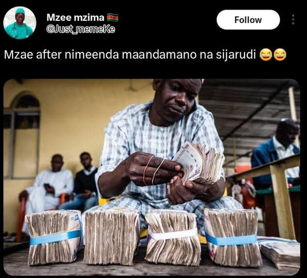 Mzee mzima just_memeke follow mzae after nimeenda maandamano na sijarudi