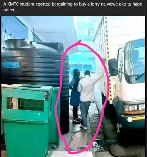 A kmtc student spotted bargaining to buy lony na wewe uko tu hapo ndeee