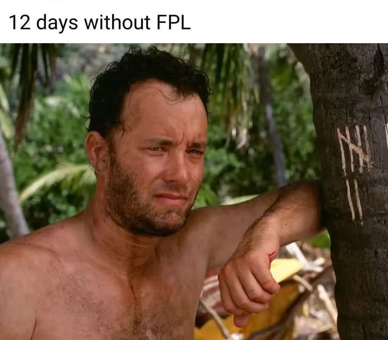 12 days without fpl