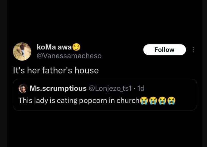 Koma awa vanessamacheso follow it's her father's house ms.scrumptious lonjezo_ts