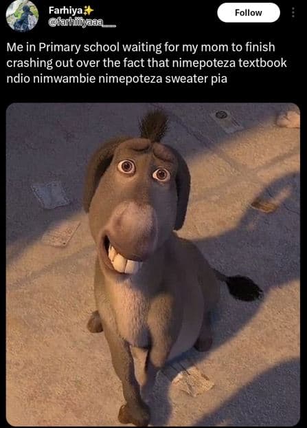 Farhiya iahiizaa follow me in primary school waiting for my mom to finish crashi