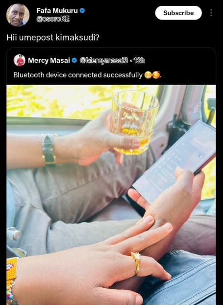 Fafa mukuru osorcke subscribe hii umepost kimaksudi? mercy masai marcyniasai3 12