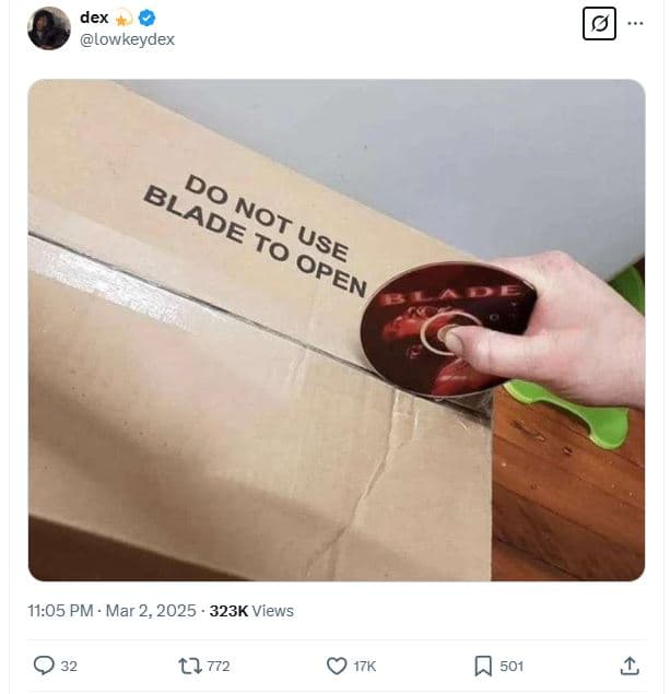 Dex lowkeydex do blade not to use open 11.05 pm mar 2, 323k views 0 32 t2 772 17