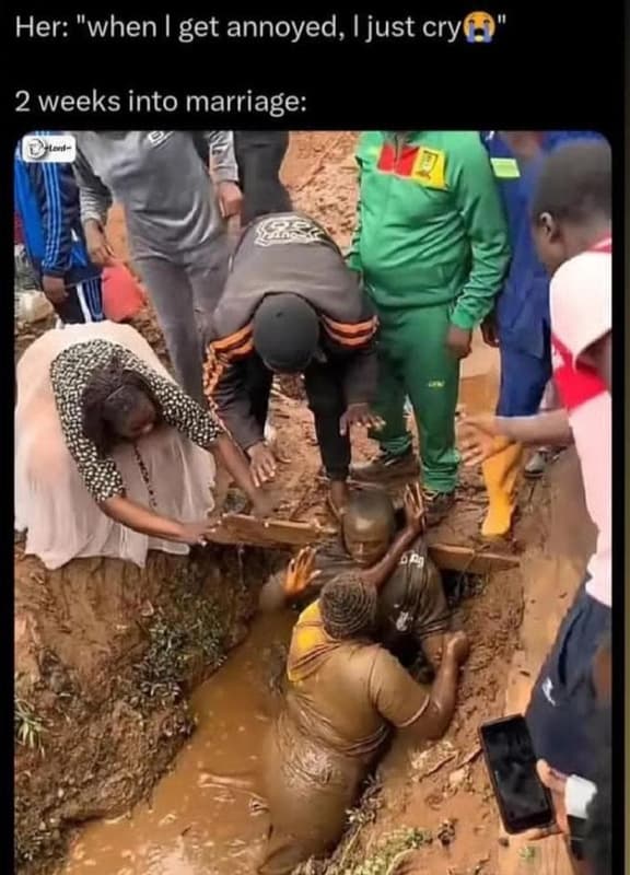 Her when get annoyed, just cry 2 weeks into marriage