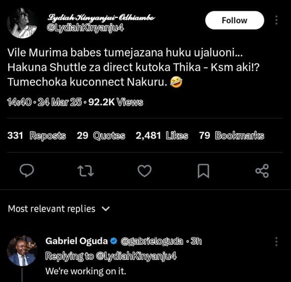 Sydiah hinyanjuilhiambo lydahkinyanju4 follow vile murima babes tumejazana huku