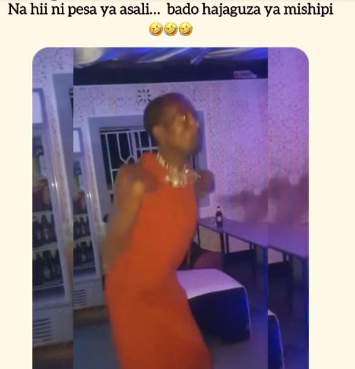 Na hii ni pesa ya asali.. bado hajaguza ya mishipi