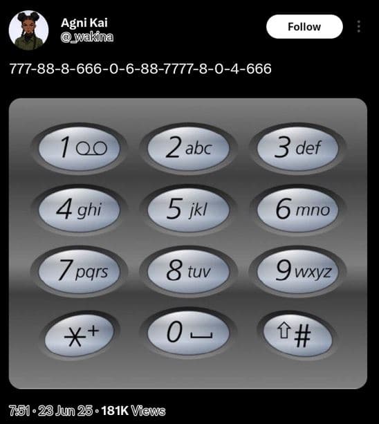 Agni kai wakina follow 7778886660688804666 100 2abc 3 def 4 ghi 5 jkl 6mno 7 pqr