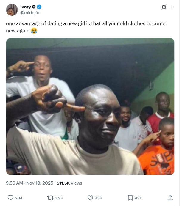 Ivory 0 mide_io one advantage of dating a new girl is that all your old clothes