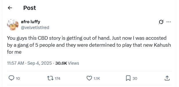 Post afro luffy velvetistired you guys this cbd story is getting out of hand. ju