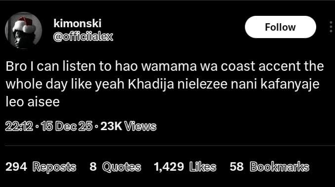 Kimonski fficiialex follow bro can listen to hao wamama wa coast accent the whol