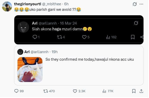 Thegirlonyourtl _mbithee 6h 00 é uko parish gani we avoid ?? arl arllannh 16 mar