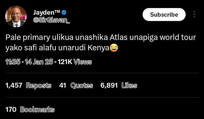 Jayden m sirglavan_ subscribe pale primary ulikua unashika atlas unapiga world t