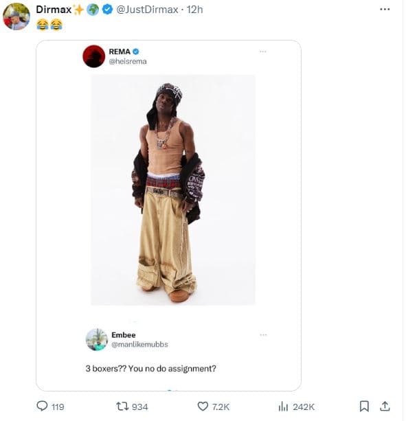 Dirmax 4 justdirmax 12h rema cheisrema embee manlikemubbs 3 boxers?? you no do a