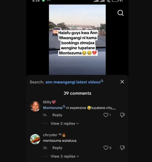 0,99 halafu guys kwa ann mwangangi ni kama bookings zimejaa wengine tupatane mon