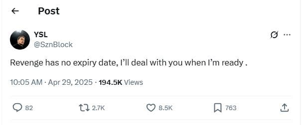 Post ysl sznblock revenge has no expiry date ll deal with you when 'm ready _ 10