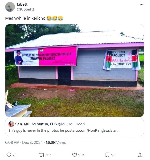 Kibett kibbettl meanwhile in kericho 6 housing project aafkeio beatric nvei offi