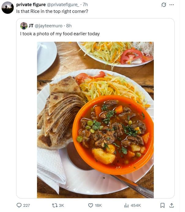 Private figure privatefigure is that rice in the top right corner? jt jayteemuro