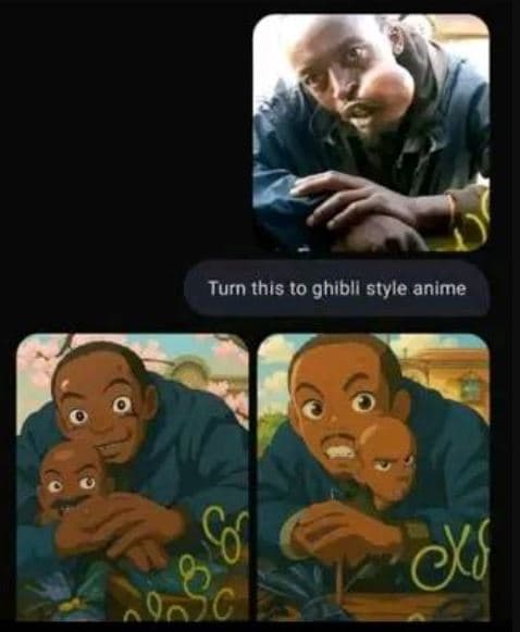 Turn this t0 ghibli style anime