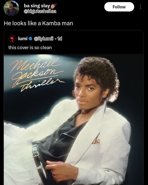 Ba sing slay kiguaashailaa follow he looks like a kamba man lumi lylumfi 0 1d th