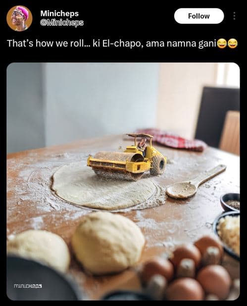 Minicheps minicheps follow that's how we roll_ ki elchapo, ama namna gani minche