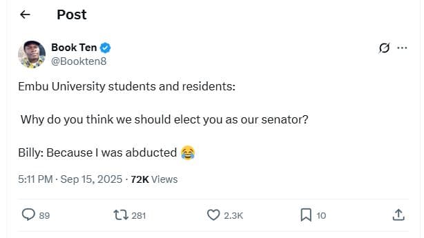 Post book ten bookteng embu university students and residents why do you think w