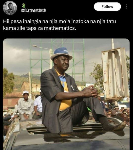 Follow kanau266 hii pesa inaingia na njia moja inatoka na njia tatu kama zile ta