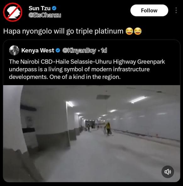 Sun tzu ischanzy follow hapa nyongolo will g0 triple platinum kenya west kinyanb