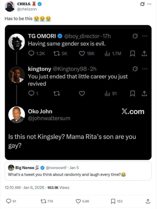 Chels chelsznn has to be this '55 tg omori boy director . 17h having same gender