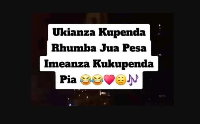 Ukianza kupenda rhumba jua pesa imeanza kukupenda pia