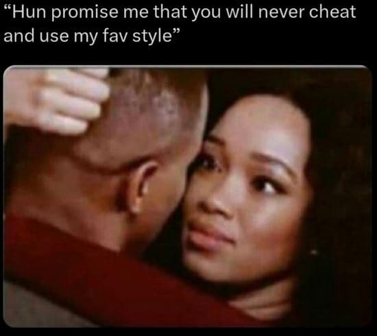 Hun promise me that you will never cheat and use my fav style