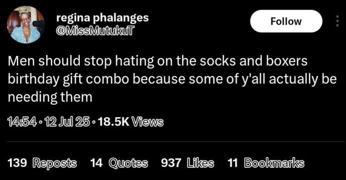 Regina phalanges missmytukyt follow men should stop hating on the socks and boxe