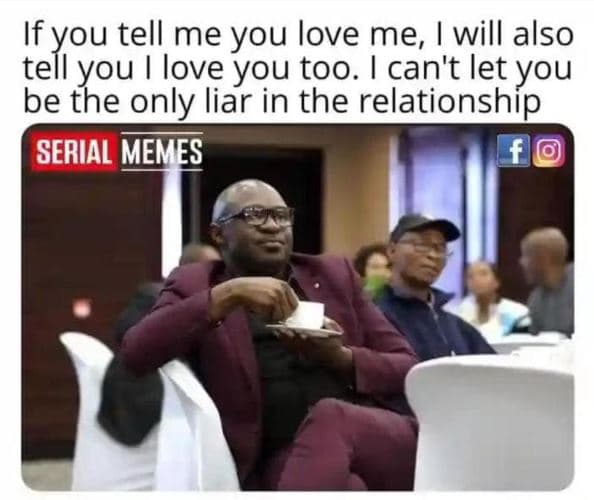 If you tell me you love me, will also tell you love you too. can't let you be th