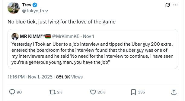 Trev tokyo_trev no blue tick, just lying for the love of the game mr kimmtme mrk