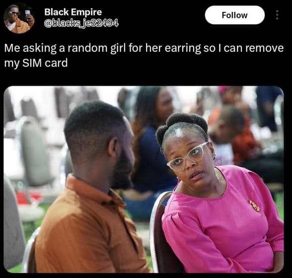 Black empire lacks je32494 follow me asking a random girl for her earring so i c