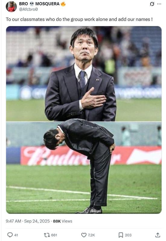 Bro mosquera afcbroo to our classmates who do the group work alone and add our n