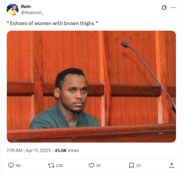 Rein asamoh_ echoes of women with brown thighs 7.19 am apr 11, 45.6k views ll 23