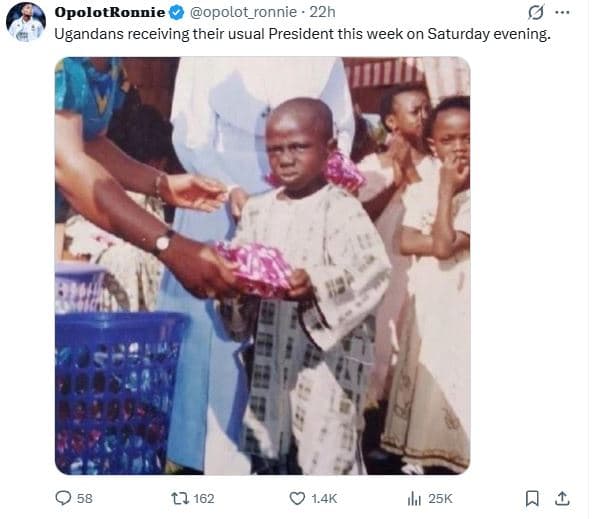 Opolotronnie opolot_ronnie 22h ugandans receiving their usua president this week